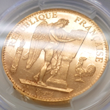 フランス 1899A 100フラン金貨 エンジェル立像 PCGS MS64