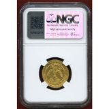 イタリア シチリア 1734 ONCIA 金貨 Carlo Ⅲ NGC AU58