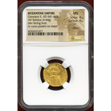 ビザンチン帝国 641-668 ソリダス金貨 コンスタンス2世 NGC MS