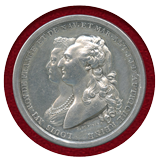 フランス 1781年 ルイ16世 マリー・アントワネット 王子誕生、娘の結婚記念銀メダル