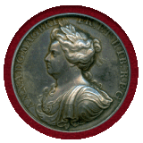 【SOLD】イギリス 1704年 銀メダル アン女王 奨励金 PCGS SP55