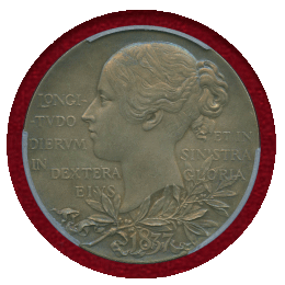 イギリス 1897年 銀メダル ヴィクトリア女王即位60周年記念 PCGS SP63Matte