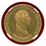 【SOLD】イタリア ロンバルド=ヴェネト王国 1831年 ソブラノ金貨 フランツ1世 MS63PL