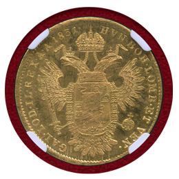 【SOLD】イタリア ロンバルド=ヴェネト王国 1831年 ソブラノ金貨 フランツ1世 MS63PL