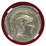 古代ギリシャ アッティカ アテネ 紀元前2～1世紀 4ドラクマ 銀貨 フクロウ MS