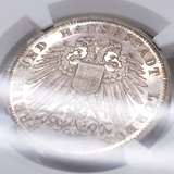 ドイツ リューベック 1912A 3マルク 銀貨 双頭の鷲 NGC PF65