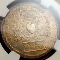 【SOLD】イギリス (1702) 銀メダル アン女王即位記念 NGC AU53