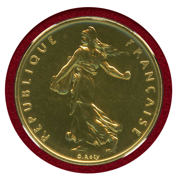 JCC | ジャパンコインキャビネット / フランス 1978年 1フラン 金貨 ピエフォー 種を蒔く女神 NGC PF68