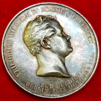 ドイツ プロイセン 1840年 銀メダル フリードリヒ・ヴィルヘルム4世戴冠記念