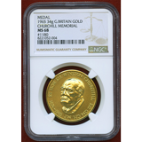 【SOLD】イギリス 1965年 金メダル チャーチル追悼 NGC MS68