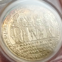 オーストリア ザルツブルク 1682PS ターラー 銀貨 大司教1100周年 PCGS MS64