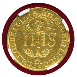 【SOLD】ドイツ ザクセン 1616 IHS ゾフィーダカット金貨(オリジナル) NGC UNC