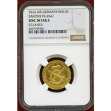 【SOLD】ドイツ ザクセン 1616 IHS ゾフィーダカット金貨(オリジナル) NGC UNC