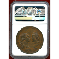 【SOLD】フランス 1770年 マリーアントワネット婚約記念　銅メダル NGC MS62BN