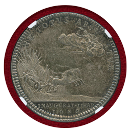 イギリス 1689年 銀メダル ウィリアム&メアリー戴冠記念 コロネーション NGC MS62