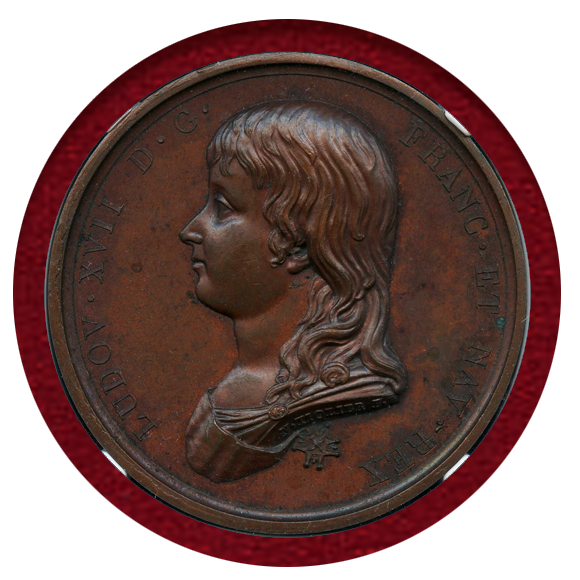 JCC | ジャパンコインキャビネット / フランス 1795-Dated 銅メダル ルイ17世 ルイ・シャルル追悼 NGC MS62BN