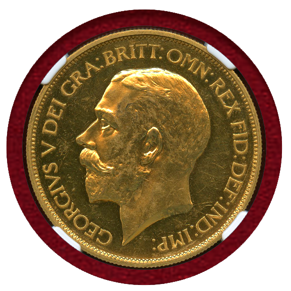 JCC | ジャパンコインキャビネット / イギリス 1911年 5ポンド 金貨 ジョージ5世 NGC PF62 CAMEO