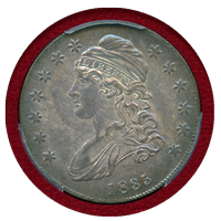 アメリカ 1835年 50セント 銀貨 キャップドバスト PCGS MS64