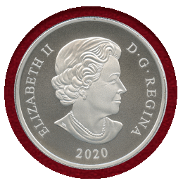 【SOLD】カナダ 2020年 20ドル 銀貨 アクアマリンティアラ PF70MATTE FR