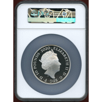 イギリス 2020年 10ポンド(5oz) 銀貨 スリーグレイセス NGC PF70UC FR