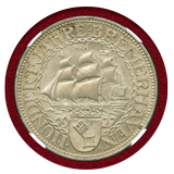 ワイマール共和国 1927A 5マルク 銀貨 ブレーマーハーフェン NGC MS65