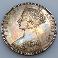 【SOLD】イギリス 1849年 銀貨 ヴィクトリア ゴッドレスフローリン