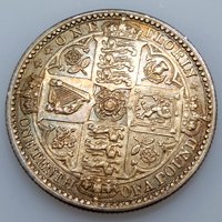 【SOLD】イギリス 1849年 銀貨 ヴィクトリア ゴッドレスフローリン