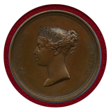 イギリス 1837年 銅メダル ヴィクトリア女王ロンドンシティ訪問記念 MS64BN