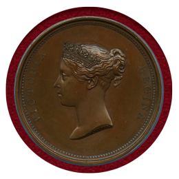 イギリス 1837年 銅メダル ヴィクトリア女王ロンドンシティ訪問記念 MS64BN