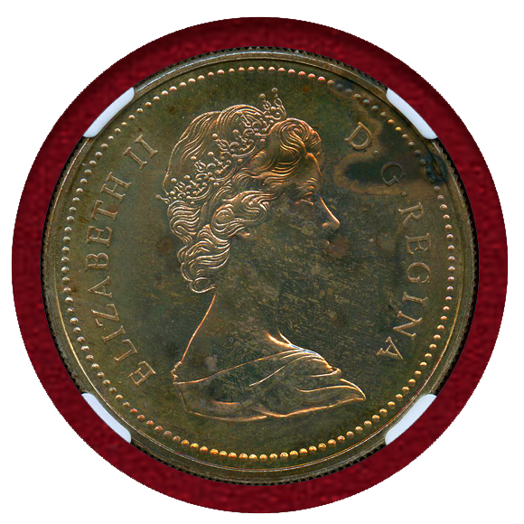 カナダ1980年1ドルプルーフ銀貨