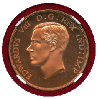 カナダ (1937) $1 2枚セット ファンタジー エドワード8世 NGC PF68UC-68RD
