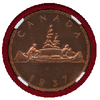 カナダ (1937) $1 2枚セット ファンタジー エドワード8世 NGC PF68UC-68RD
