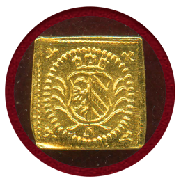 ドイツ 1700N 1/8 ラムダカット 金貨 神の子羊 クリッペ NGC MS65