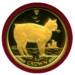 マン島 1988年 プルーフ金貨5枚セット キャットコイン マンクス