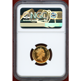 イギリス 1985年 1/2ソブリン 金貨 エリザベス2世 NGC PF70UC