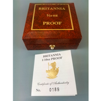 イギリス 1991年 10ポンド 金貨 ブリタニア プルーフ