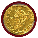 ハンガリー 1738年 1/4ダカット マドンナ金貨 カール3世 PCGS MS63