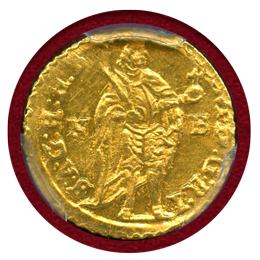ハンガリー 1738年 1/4ダカット マドンナ金貨 カール3世 PCGS MS63