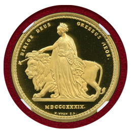 中国 瀋陽 1996年 ギルトメダル ウナとライオン NGC MS69