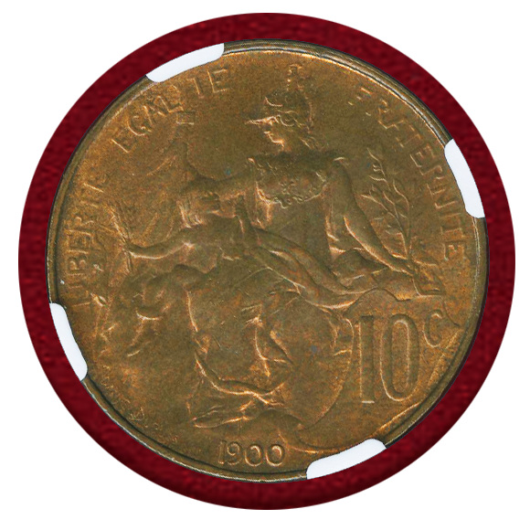 フランス銅貨 JCC | ジャパンコインキャビネット / フランス 1900 10サンチーム 銅貨