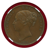 イギリス 1839年 ペニー銅貨 プルーフ ヴィクトリア女王 W.W. NGC PF64BN