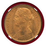 イギリス 1889年 ペニー 銅貨 ヴィクトリア バンヘッド NGC MS65RB
