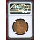 イギリス 1889年 ペニー 銅貨 ヴィクトリア バンヘッド NGC MS65RB