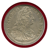 神聖ローマ帝国 オーストリア 1737年 ターラー 銀貨 カール6世 NGC MS62