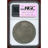 神聖ローマ帝国 オーストリア 1737年 ターラー 銀貨 カール6世 NGC MS62