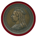 イギリス 1897年 銀メダル ヴィクトリア女王即位60周年記念 NGC MS65Matte