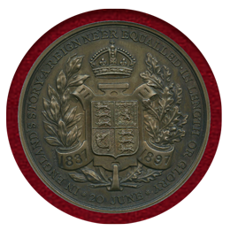 イギリス 1897年 銀メダル ヴィクトリア女王即位60周年記念 NGC MS65Matte