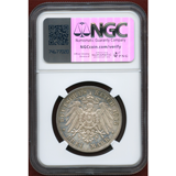 ドイツ ザクセン 1913E 3マルク 銀貨 ライプツィヒの戦い100周年 NGC PF63CAM