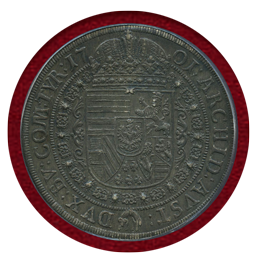 神聖ローマ帝国 オーストリア 1701年 ターラー銀貨 レオポルト1世 PCGS MS62