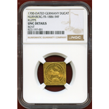 ドイツ ニュルンベルク (1700)IMF ラムダカット クリッペ リストライク NGC UNCD